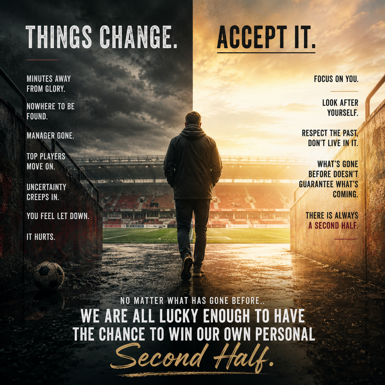 Half Time Talks Second Half poster